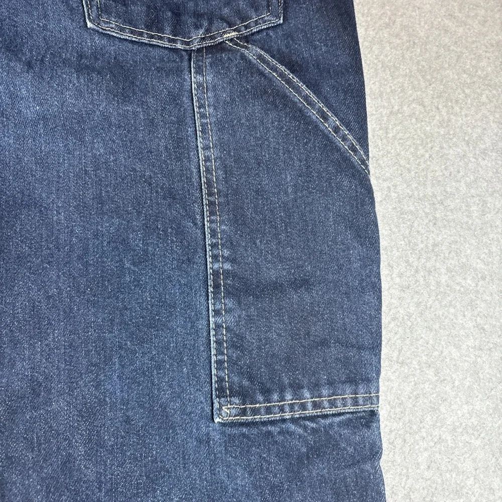 Tyndale FR Men's 42x34 Dark Wash Straight Leg AR/FR Work Construction Cat2